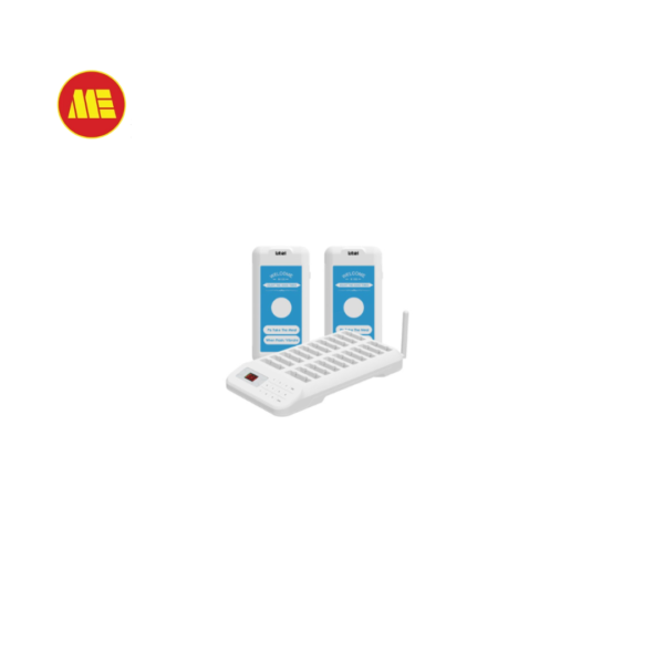 BT-120 FreeIndoor queue busters in the color white, located in a vibrating restaurant location,